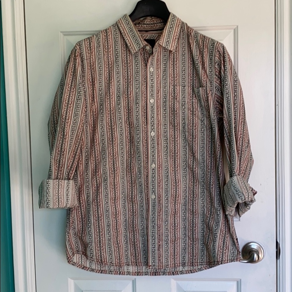 Prana Men’s Embroidered Shirt with great design